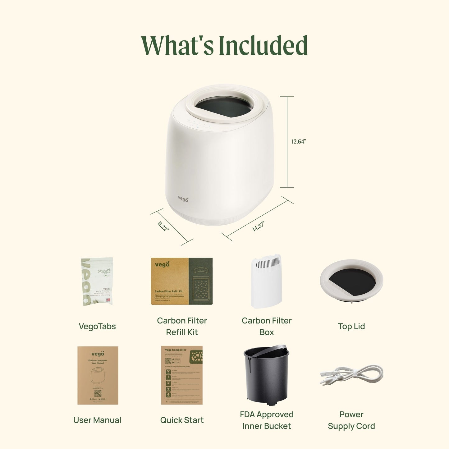 Vego Kitchen Composter
