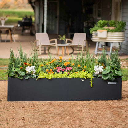 17" Tall Modern Pro 42" x 83" Metal Raised Garden Bed