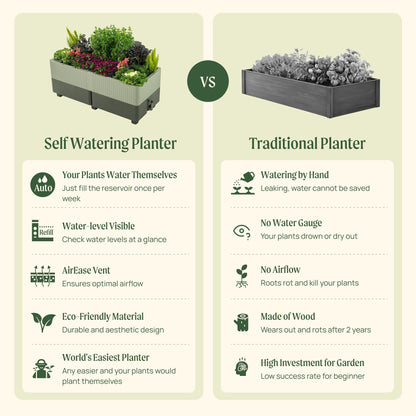EZCube Self-Watering Planter 21" x 48"
