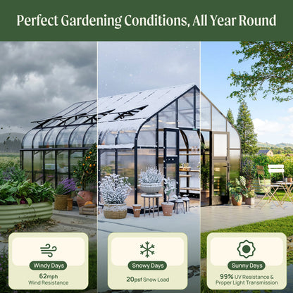 Vego Grand Pacific Greenhouse - 12.5ft Wide