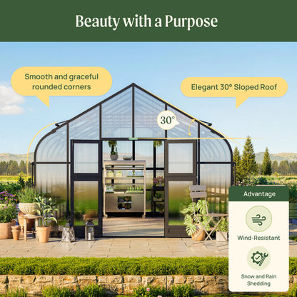 Vego Grand Pacific Greenhouse - 12.5ft Wide
