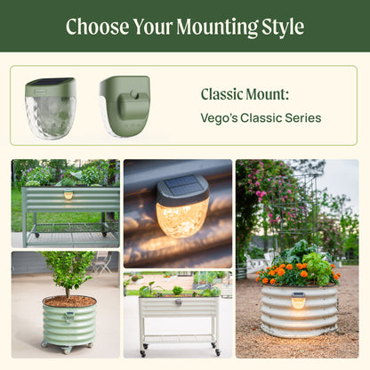 Diamond Garden Solar Light - Classic Mount