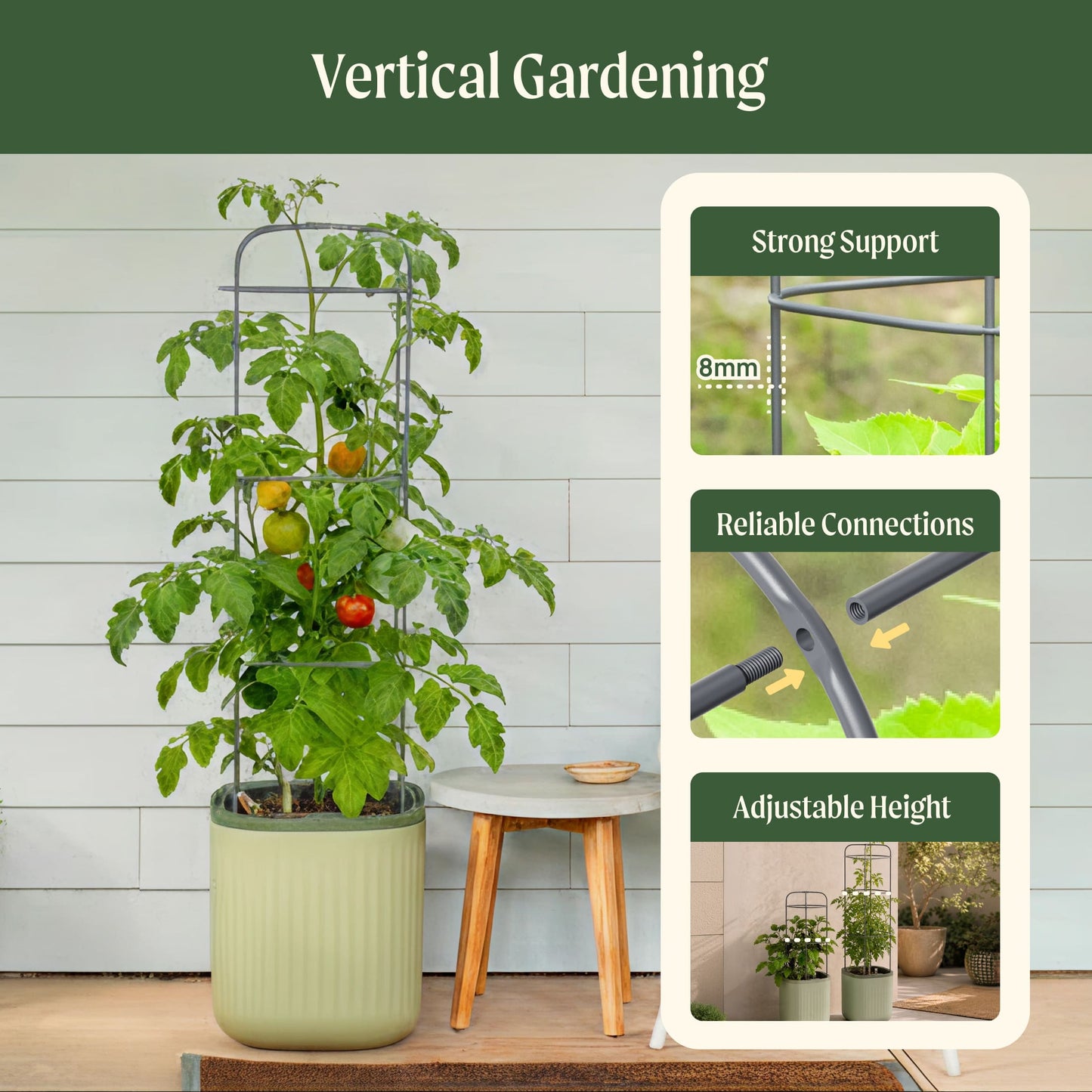 EZ Self-Watering Tomato Planter with Trellis Gen 2
