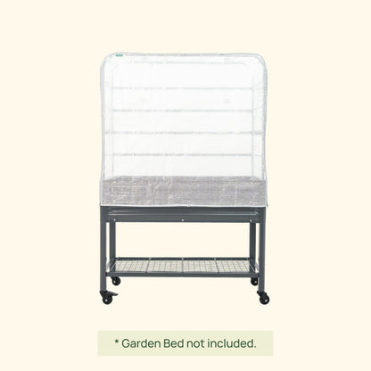 Greenhouse Frost Cover & Trellis System for Elevated Bed