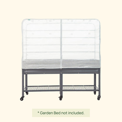 Greenhouse Frost Cover & Trellis System for Elevated Bed