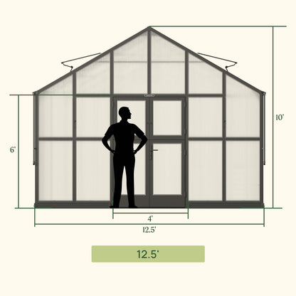 Vego Grand Victorian Greenhouse - 12.5ft Wide