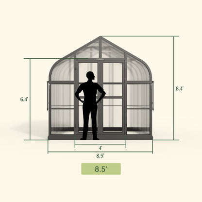 Vego Pacific Greenhouse - 8.5ft Wide
