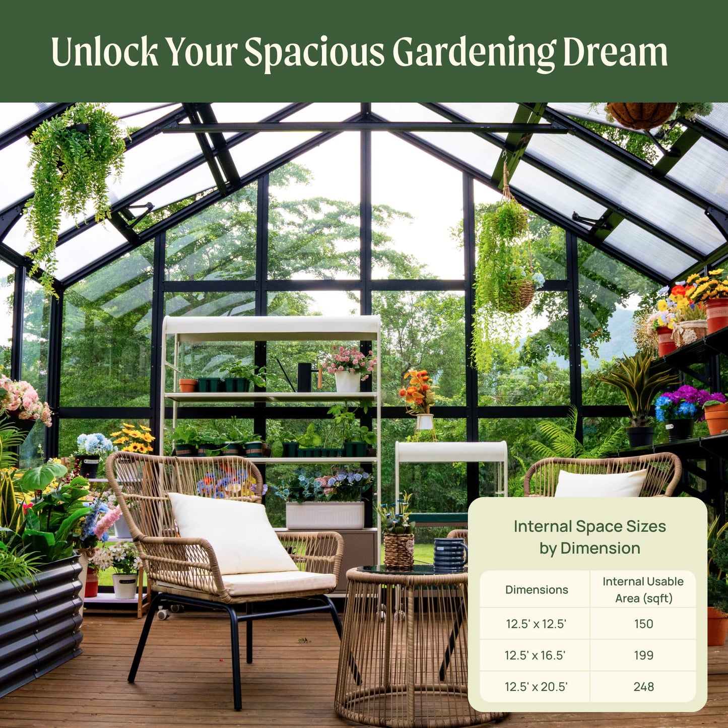 Vego Grand Victorian Greenhouse - 12.5ft Wide