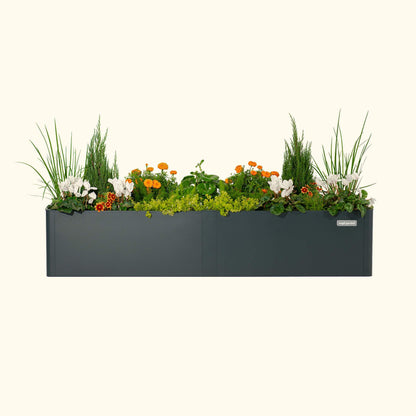 17" Tall Modern Pro 42" x 83" Metal Raised Garden Bed