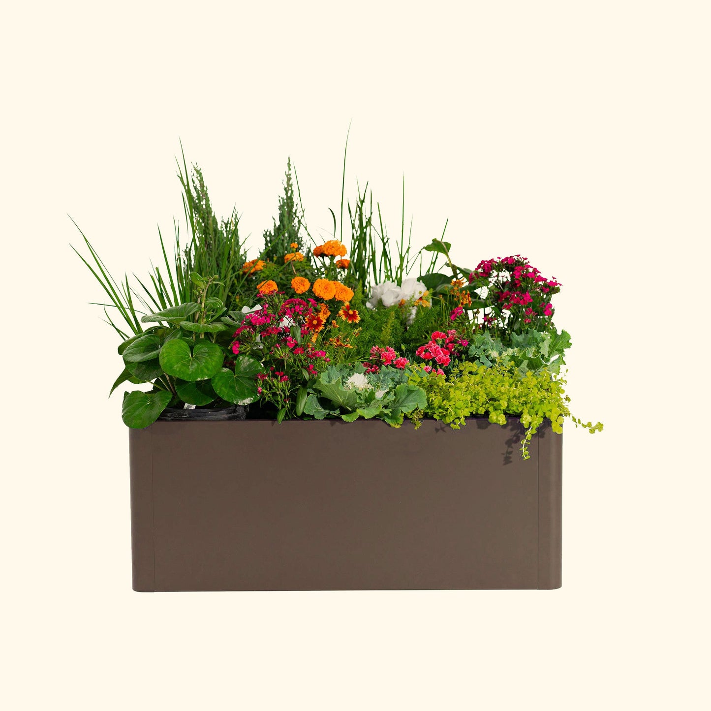 17" Tall Modern Pro 42" x 83" Metal Raised Garden Bed