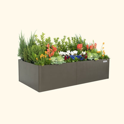 17" Tall Modern Pro 42" x 83" Metal Raised Garden Bed