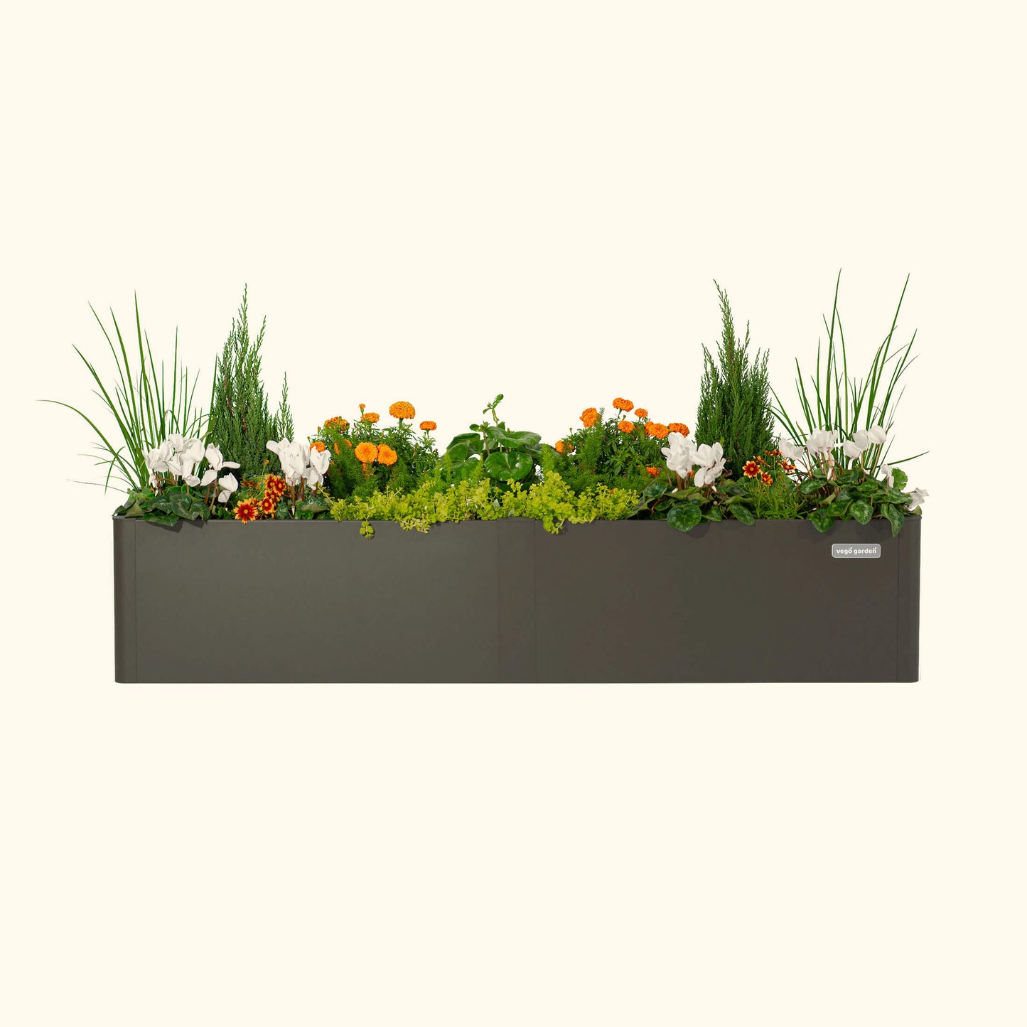 17" Tall Modern Pro 42" x 83" Metal Raised Garden Bed