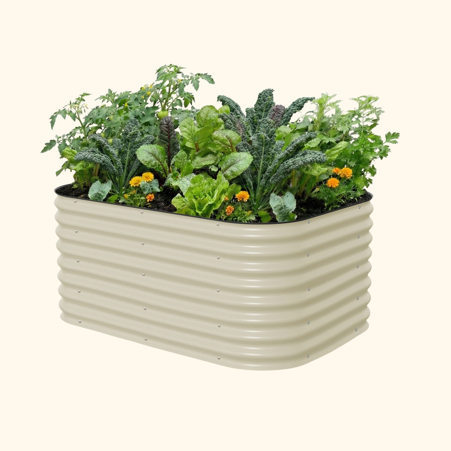 26" Tall 6 In 1 Medium Modular Metal Raised Garden Bed Kit