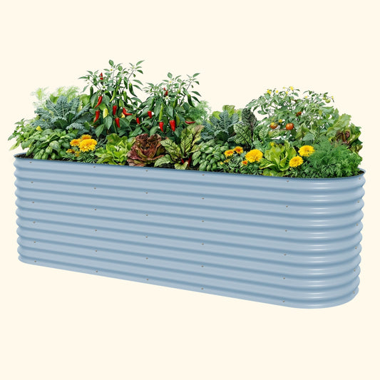 32" Extra Tall 10 In 1 Jumbo Modular Metal Raised Garden Bed Kit