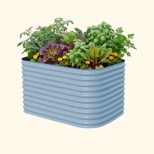 32" Extra Tall 6 In 1 Medium Modular Metal Raised Garden Bed Kit