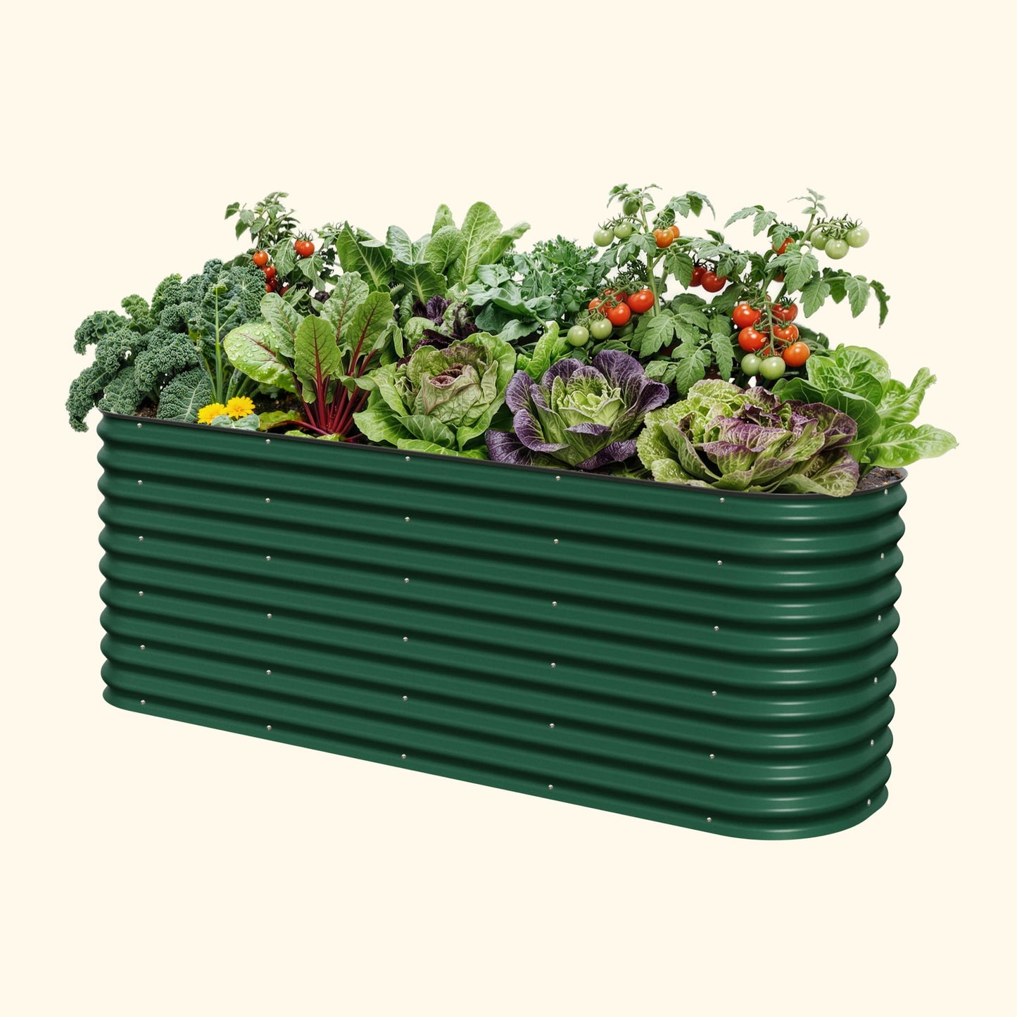 32" Extra Tall 9 In 1 Large Modular Metal Raised Garden Bed Kit