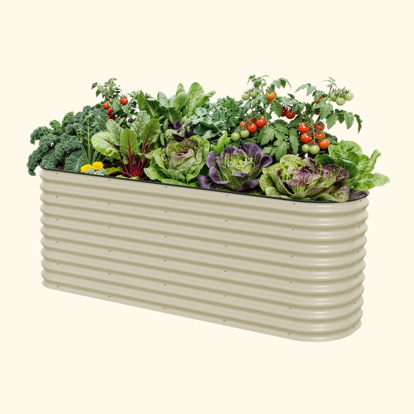 32" Extra Tall 9 In 1 Large Modular Metal Raised Garden Bed Kit