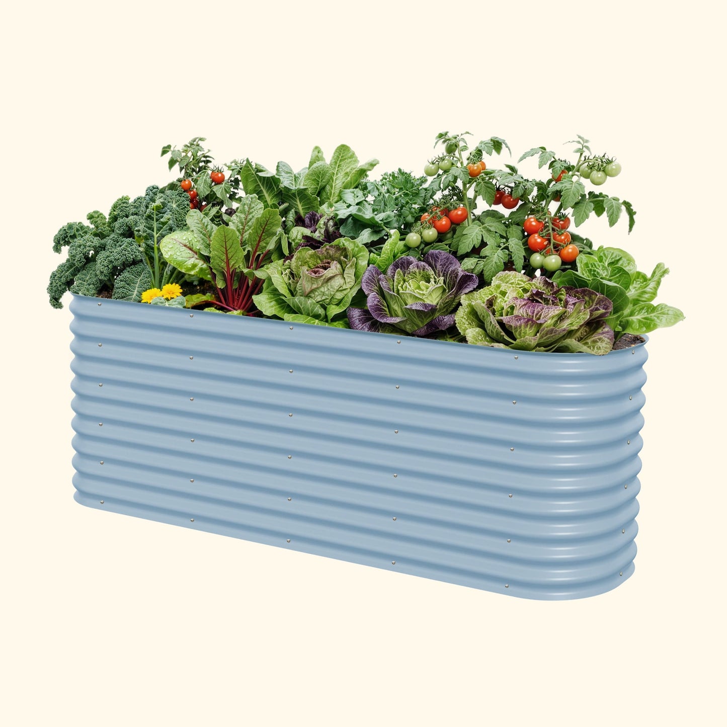 32" Extra Tall 9 In 1 Large Modular Metal Raised Garden Bed Kit