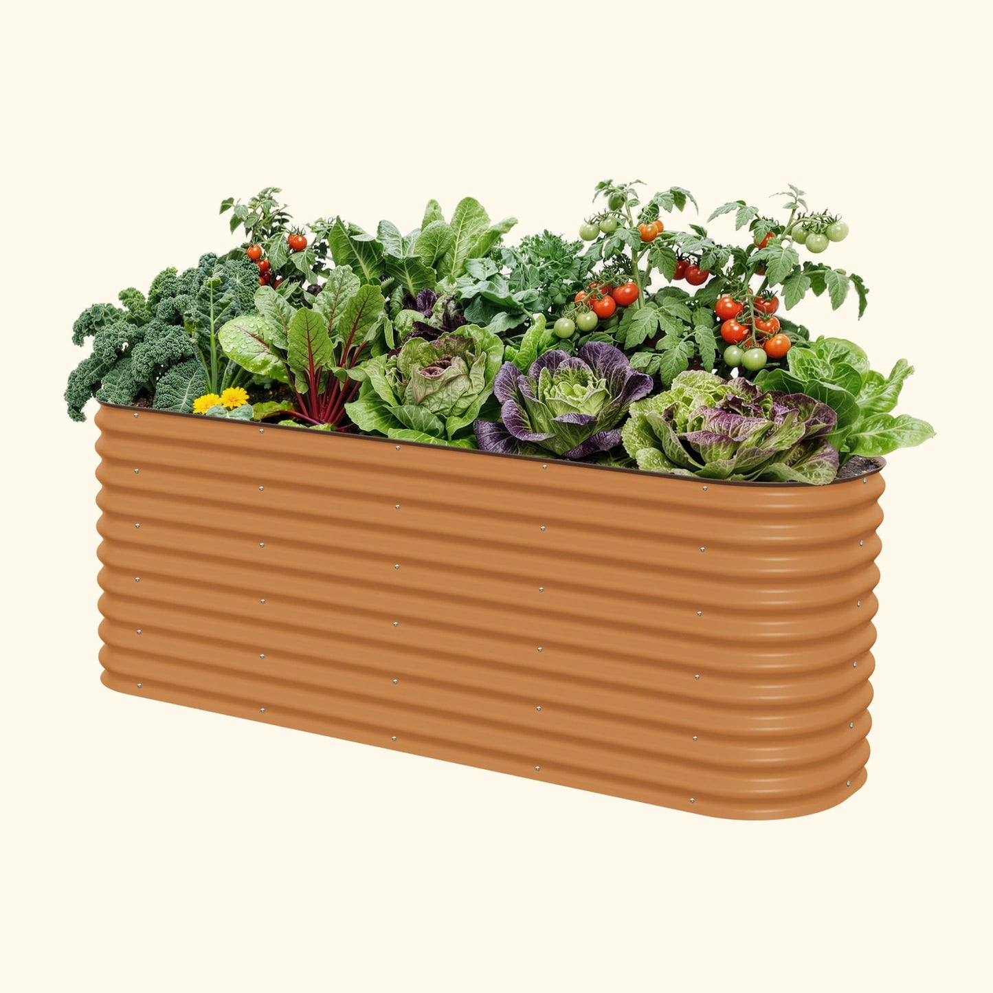 32" Extra Tall 9 In 1 Large Modular Metal Raised Garden Bed Kit