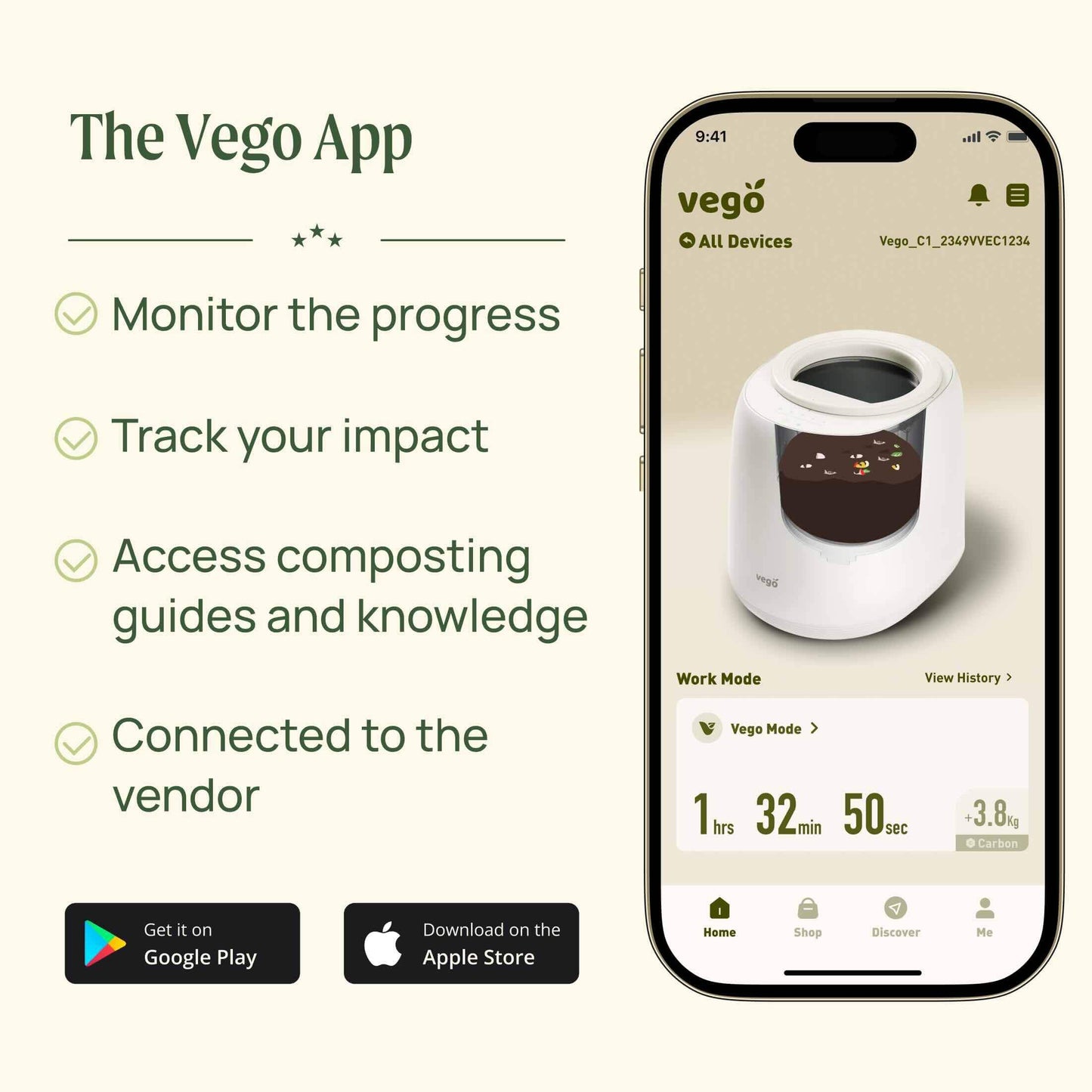 Vego Kitchen Composter