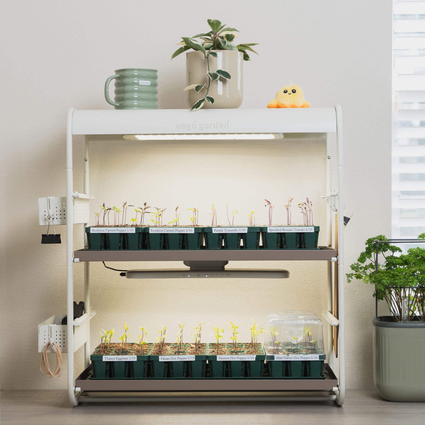 2 Tier Tabletop Grow Light Garden